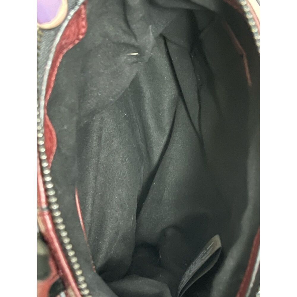 Botkier NohoâStudded Leather Backpack in a rich burgundy merlot shade. - Picture 7 of 8